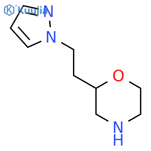 2-2-(1H-pyrazol-1-yl)ethylmorpholine structure