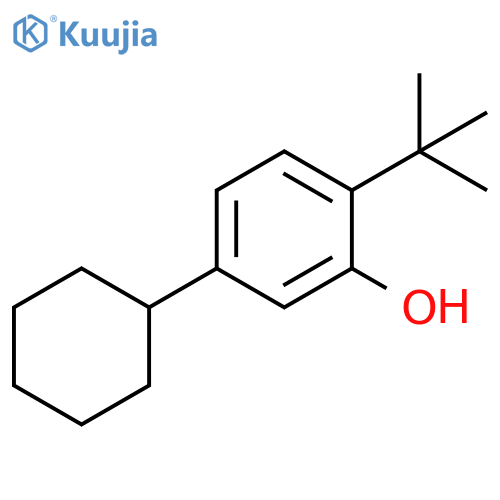 Phenol, 5-cyclohexyl-2-(1,1-dimethylethyl)- structure