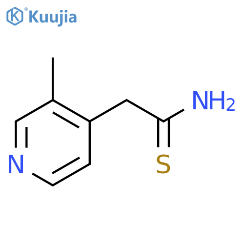 2-(3-Methylpyridin-4-yl)ethanethioamide structure