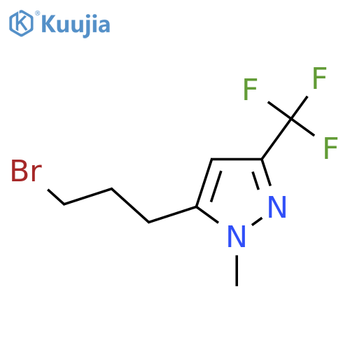 5-(3-bromopropyl)-1-methyl-3-(trifluoromethyl)-1H-pyrazole structure