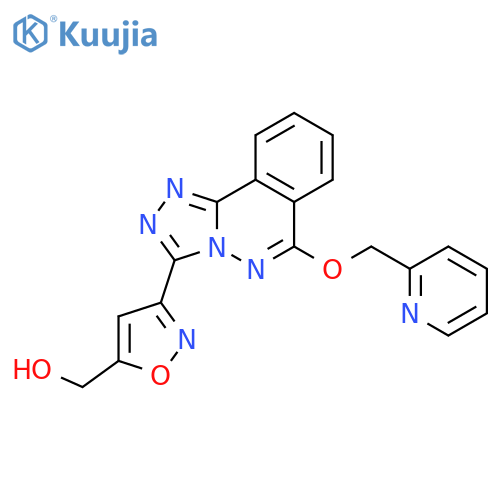 5-Isoxazolemethanol, 3-[6-(2-pyridinylmethoxy)-1,2,4-triazolo[3,4-a]phthalazin-3-yl]- structure