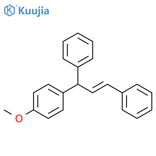 Benzene, 1-[(2E)-1,3-diphenyl-2-propenyl]-4-methoxy- structure