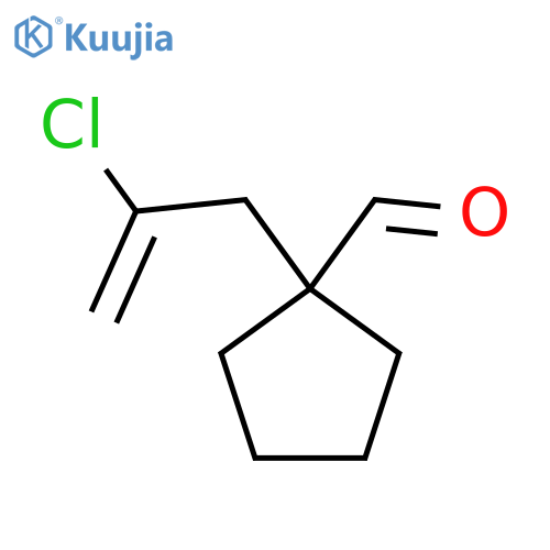 1-(2-Chloroprop-2-en-1-yl)cyclopentane-1-carbaldehyde structure