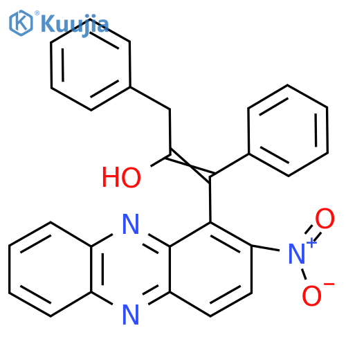 1-[2-Nitrophenazin-1(5H)-ylidene]-1,3-diphenyl-2-propanone structure