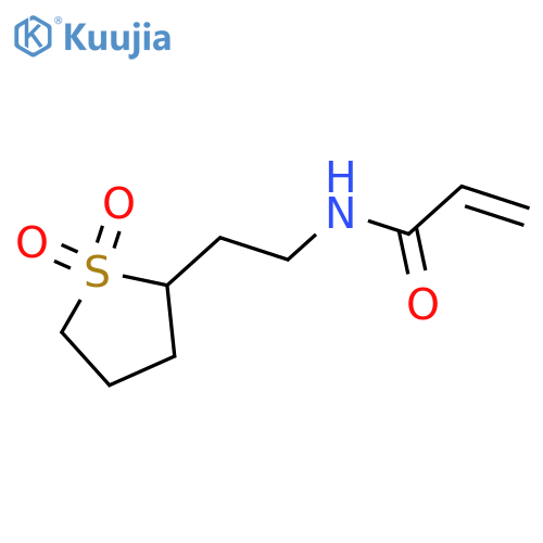 N-2-(1,1-dioxo-1lambda6-thiolan-2-yl)ethylprop-2-enamide structure