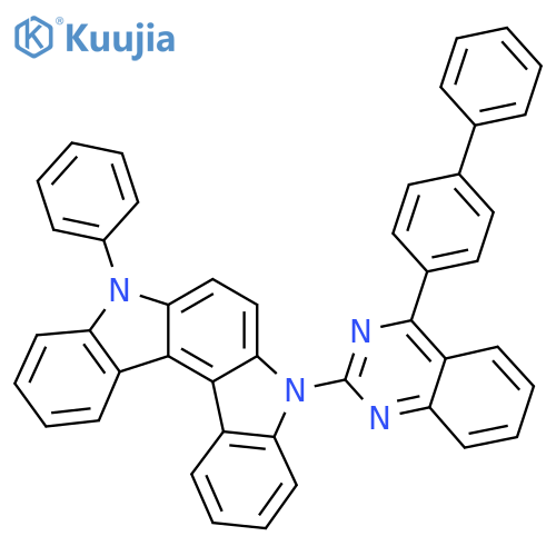 5-(4-([1,1'-Biphenyl]-4-yl)quinazolin-2-yl)-8-phenyl-5,8-dihydroindolo[2,3-c]carbazole structure