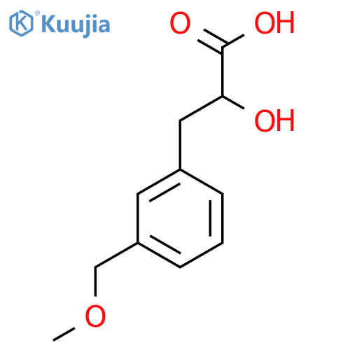 2-hydroxy-3-3-(methoxymethyl)phenylpropanoic acid structure