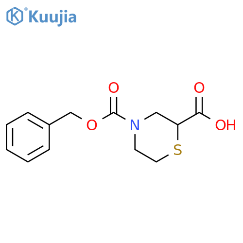Thiomorpholine-2,4-dicarboxylic acid 4-benzyl ester structure