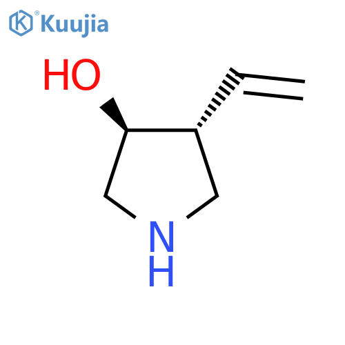 rac-(3R,4S)-4-ethenylpyrrolidin-3-ol structure