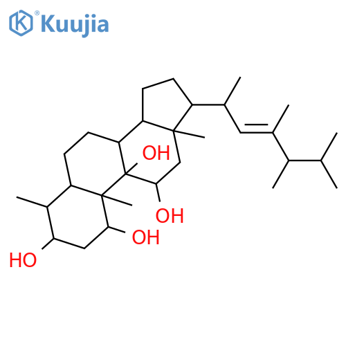 4,23-Dimethylergost-22-ene-1,3,9,11-tetrol; (1α,3β,4α,9α,11α,22E,24R)-form structure
