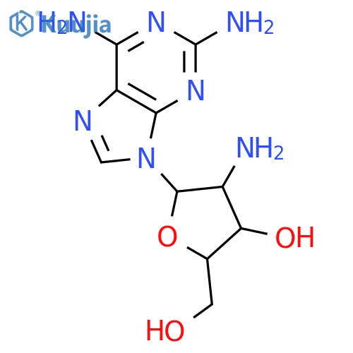 2'-AMINO-2'-DEOXY-2,6-DIAMINOPURINERIBOSIDE structure