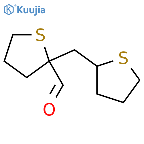 2-(thiolan-2-yl)methylthiolane-2-carbaldehyde structure