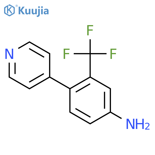 4-(Pyridin-4-yl)-3-(trifluoromethyl)benzenamine structure