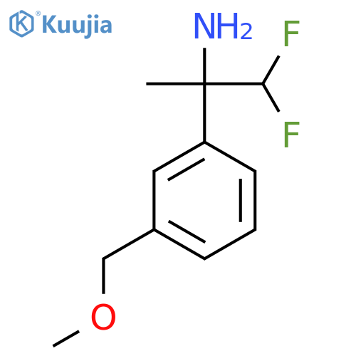 1,1-difluoro-2-3-(methoxymethyl)phenylpropan-2-amine structure