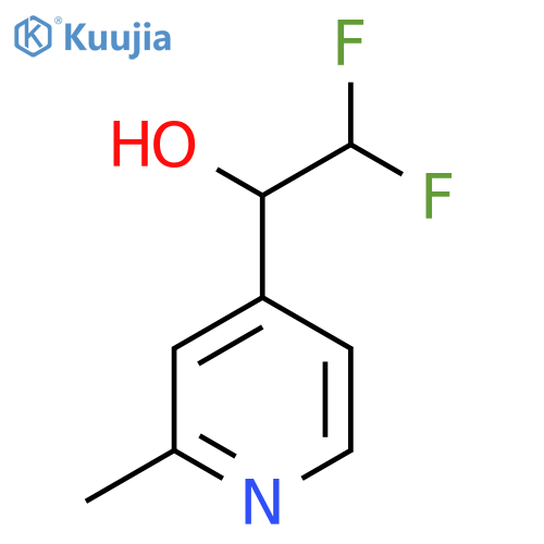 2,2-difluoro-1-(2-methylpyridin-4-yl)ethan-1-ol structure