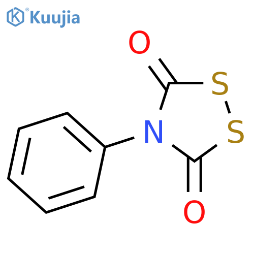1,2,4-Dithiazolidine-3,5-dione, 4-phenyl- structure