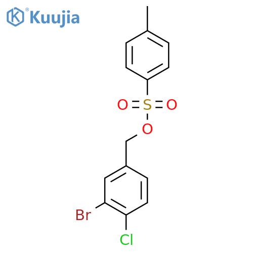 (3-Bromo-4-chlorophenyl)methyl 4-methylbenzene-1-sulfonate structure
