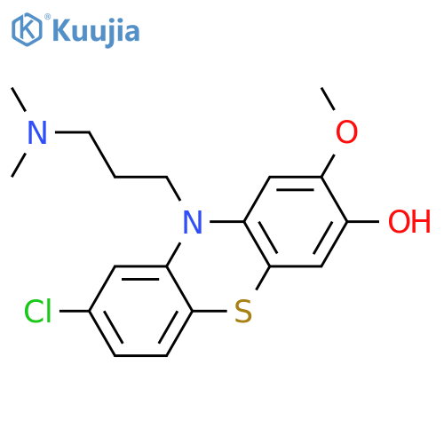 10H-Phenothiazin-3-ol,8-chloro-10-[3-(dimethylamino)propyl]-2-methoxy- structure