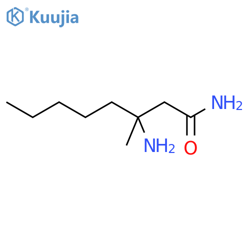 3-amino-3-methyloctanamide structure