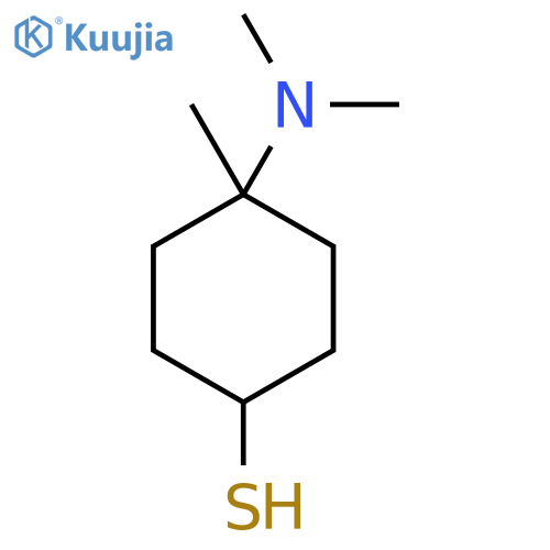 4-(dimethylamino)-4-methylcyclohexane-1-thiol structure