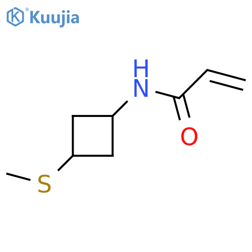 N-3-(methylsulfanyl)cyclobutylprop-2-enamide structure