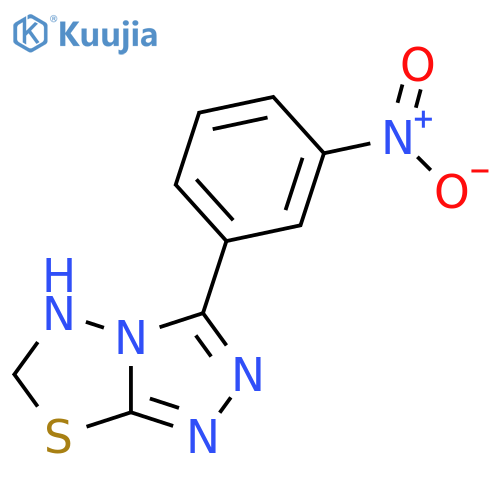 3-(3-nitrophenyl)-5,6-dihydro-[1,2,4]triazolo[3,4-b][1,3,4]thiadiazole structure