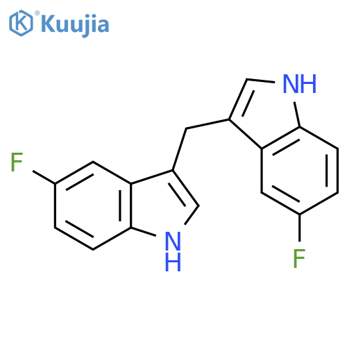 1H-Indole, 3,3'-methylenebis[5-fluoro- structure