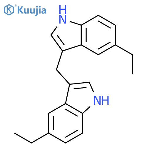 1H-Indole, 3,3'-methylenebis[5-ethyl- structure