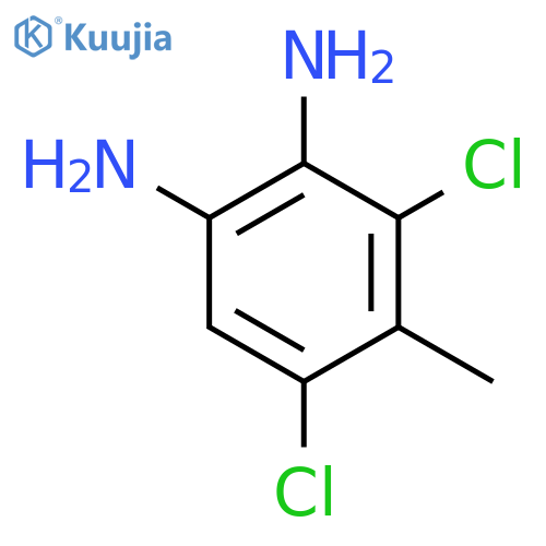 3,5-Dichloro-4-methylbenzene-1,2-diamine structure