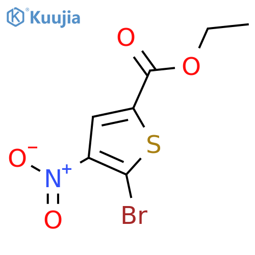 Ethyl 5-bromo-4-nitrothiophene-2-carboxylate structure