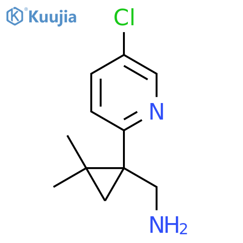 1-(5-chloropyridin-2-yl)-2,2-dimethylcyclopropylmethanamine structure