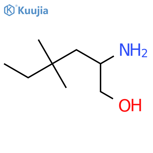 2-amino-4,4-dimethylhexan-1-ol structure