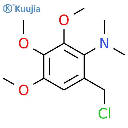 Benzenamine, 6-(chloromethyl)-2,3,4-trimethoxy-N,N-dimethyl- structure