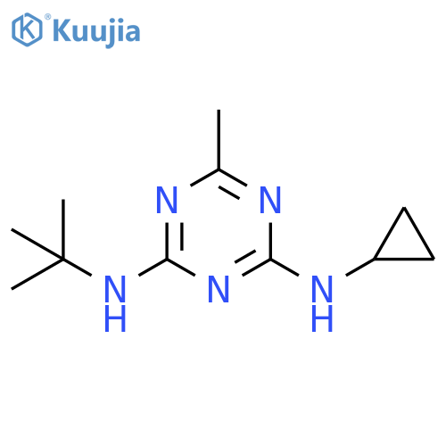 1,3,5-Triazine-2,4-diamine,N-cyclopropyl-N'-(1,1-dimethylethyl)-6-methyl- structure