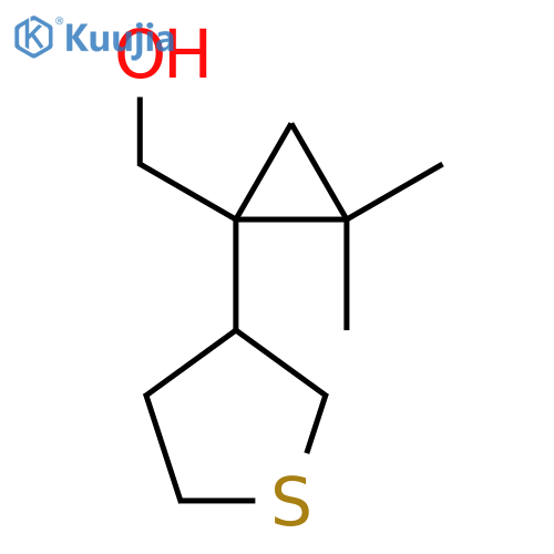 2,2-dimethyl-1-(thiolan-3-yl)cyclopropylmethanol structure