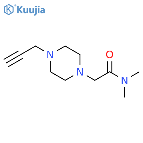 N,N-Dimethyl-4-(2-propyn-1-yl)-1-piperazineacetamide structure