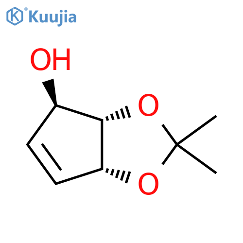 (3aS,4R,6aR)-2,2-dimethyl-2H,3aH,4H,6aH-cyclopenta[d][1,3]dioxol-4-ol structure