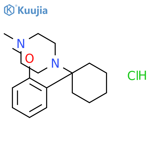 1-[1-(2-methoxyphenyl)cyclohexyl]-4-methylpiperazine hydrochloride (1:1) structure