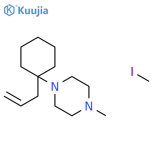 1-methyl-4-[1-(prop-2-en-1-yl)cyclohexyl]piperazine - iodomethane (1:1) structure
