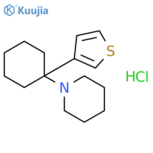 1-[1-(thiophen-3-yl)cyclohexyl]piperidine hydrochloride (1:1) structure