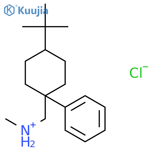 (4-tert-butyl-1-phenylcyclohexyl)-N-methylmethanaminium chloride structure