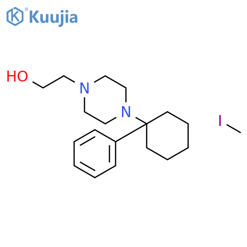 2-[4-(1-phenylcyclohexyl)piperazin-1-yl]ethanol - iodomethane (1:1) structure