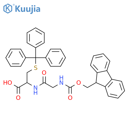 L-Cysteine, N-[(9H-fluoren-9-ylmethoxy)carbonyl]glycyl-S-(triphenylmethyl)- structure