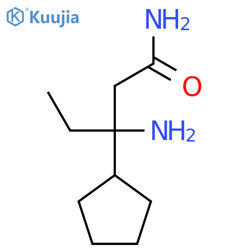 3-amino-3-cyclopentylpentanamide structure