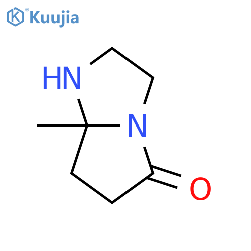 7a-methyl-hexahydro-1H-pyrrolo[1,2-a]imidazol-5-one structure