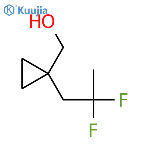 1-(2,2-difluoropropyl)cyclopropylmethanol structure