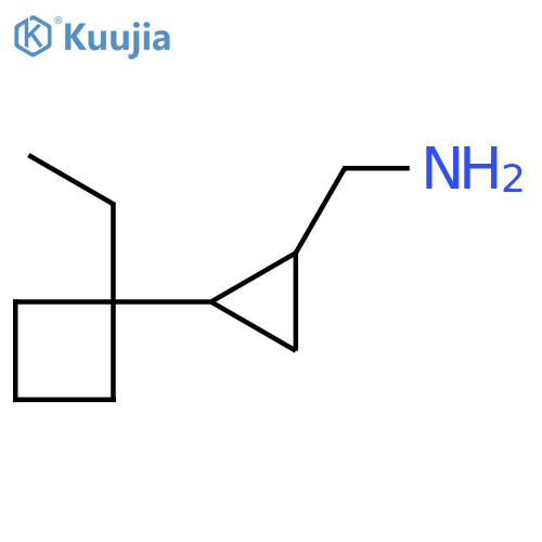 2-(1-ethylcyclobutyl)cyclopropylmethanamine structure