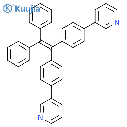 3,3'-((2,2-diphenylethene-1,1-diyl)bis(4,1-phenylene))dipyridine structure