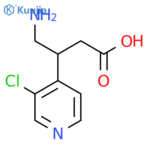 4-amino-3-(3-chloropyridin-4-yl)butanoic acid structure