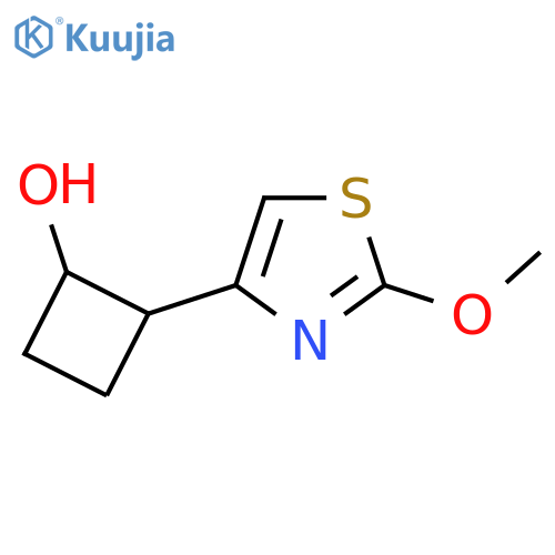 2-(2-methoxy-1,3-thiazol-4-yl)cyclobutan-1-ol structure